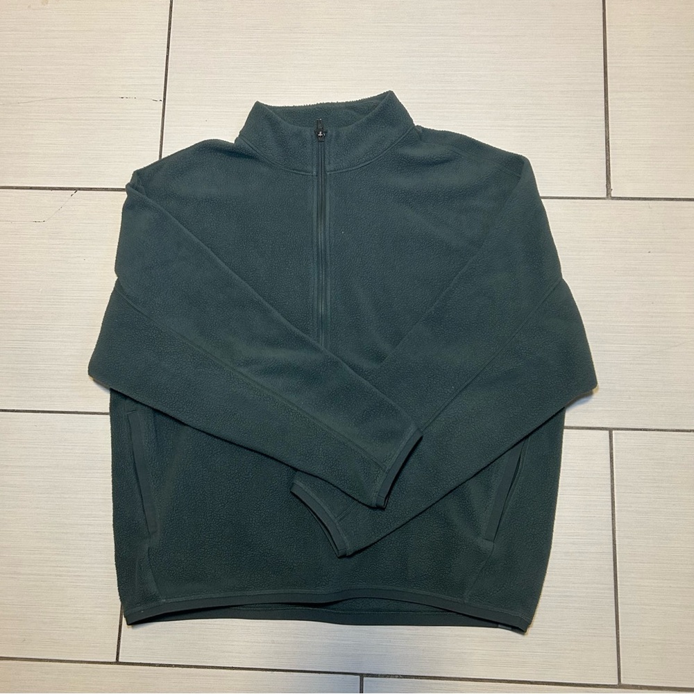 Lululemon Quarter Zip Fleece Green Jacket Mens sz S